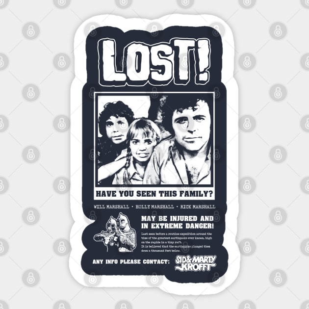 Land Of The Lost - Missing Poster Sticker by Chewbaccadoll